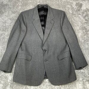 WOODMERE Mens R44 Gray Wool Blazer Jacket Made in Poland